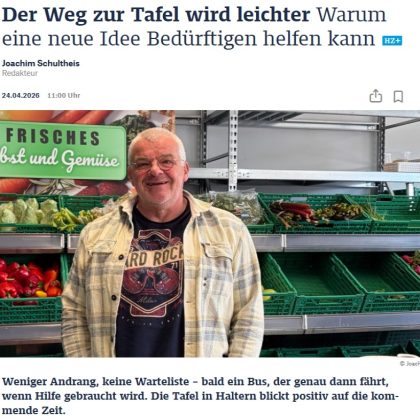 Der Weg zur Tafel wird leichter